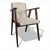 Reconstruction Grey Desk Armchair For Sale