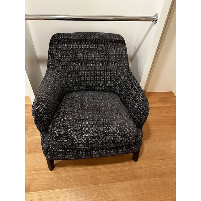 Maxalto Maxalto Febo Lounge Chair in Elettra Jacquard For Sale - Image 4 of 8