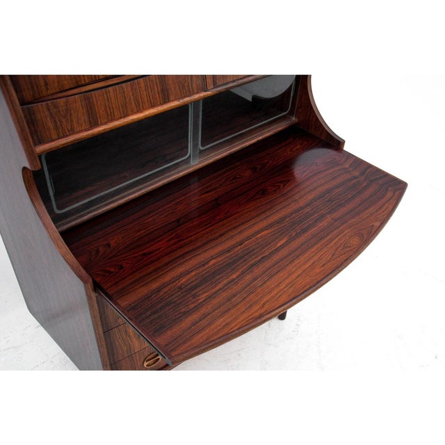 Wood Rosewood Writing Desk by G. Falsig for Möbelfabrik Holstebro, 1960s For Sale - Image 7 of 17