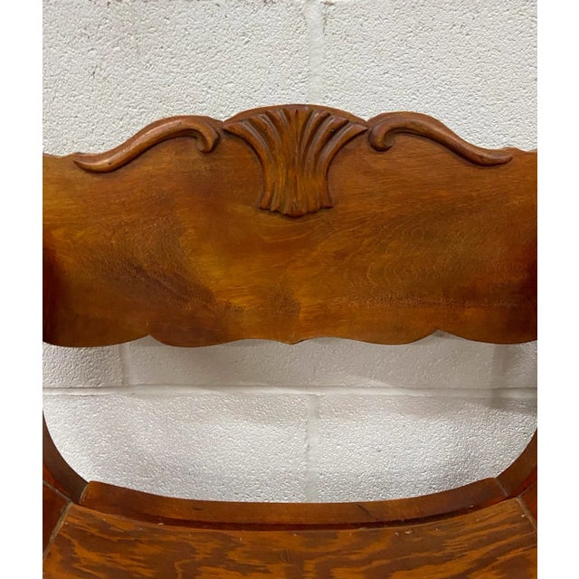 Antique Victorian Renaissance Revival Style Saddle or Sling Armchairs - Pair For Sale In Kansas City - Image 6 of 10