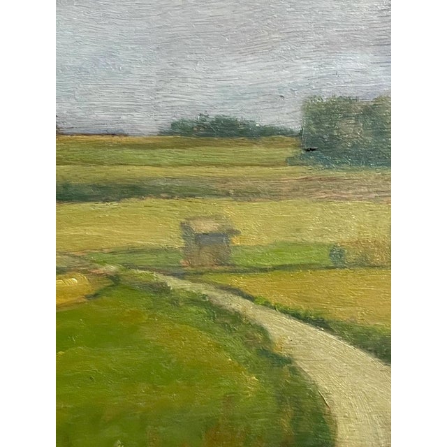G. Radicati, Country Landscape, 20th Century, Oil Painting on Panel For Sale - Image 4 of 7