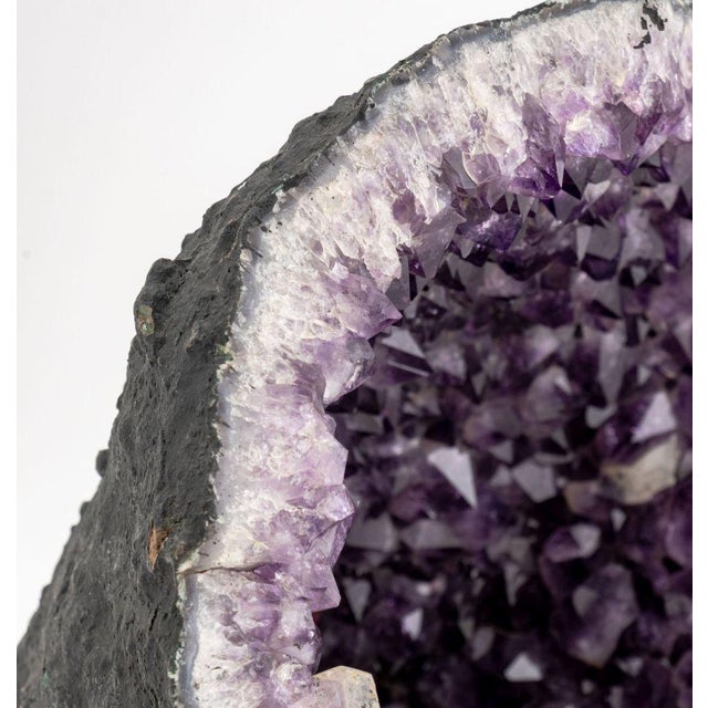 Amethyst Rock Crystal Cathedral Geode For Sale In New York - Image 6 of 9