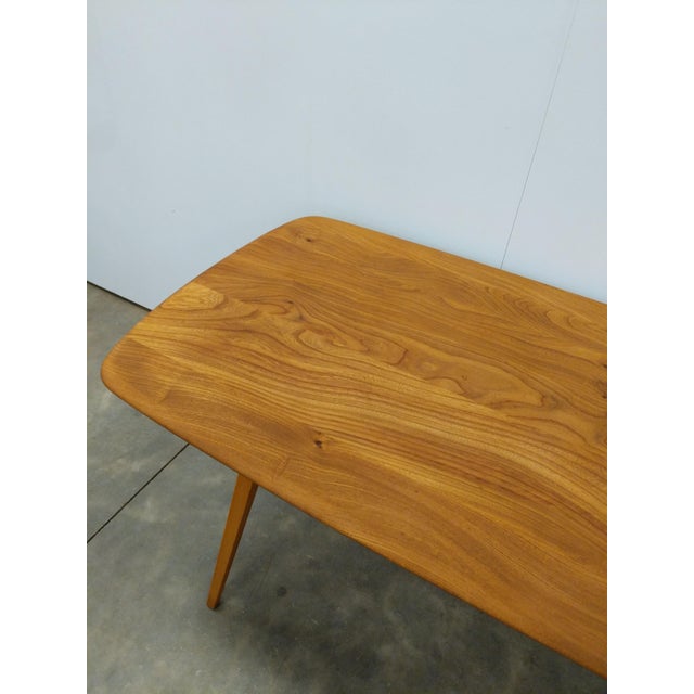 Vintage Ercol Plank Dining Table For Sale In New York - Image 6 of 9