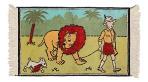 Rug Tintin in Africa, Belgium, 1950s