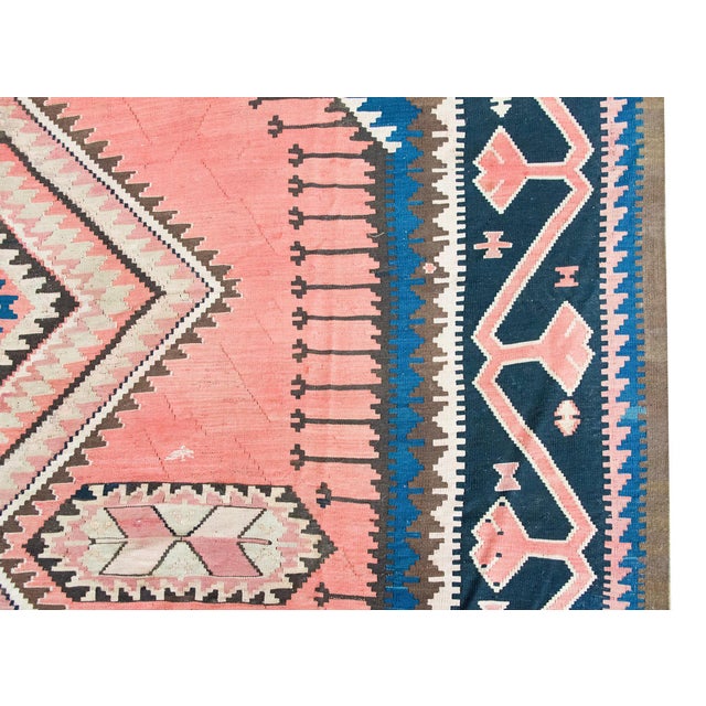 Early 20th Century Turkish Konya Kilim Rug For Sale - Image 4 of 17