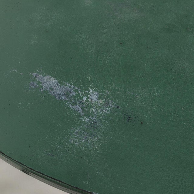 Metal Organic Tree Form Metal Table Hand Painted Green For Sale - Image 7 of 10