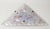 This stunning lamp, shaped like a three-legged pyramid, is sure to captivate you with its unique and rare Murano glass....