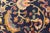 Antique Persian Sultanabad Carpet in Navy Blue Background and Rose Red Border 10'5 X 13' For Sale - Image 16 of 18