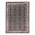 Vintage Persian Tabriz Afshan Rug, Hand-Knotted Wool, Allover Caucasian Shirvan Pattern, Navy & Ivory, 7x10 For Sale