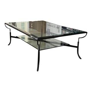 A. Rudin Glass Coffee Table For Sale