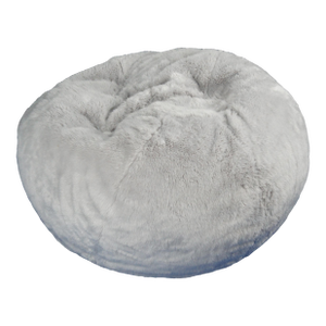 Restoration Hardware Baby & Child Grey Luxe Fur Bean Bag