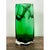 Vintage Polish Emerald Glass Tall Vase For Sale - Image 12 of 12