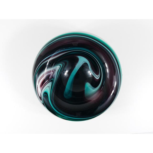Large Italian Murano Marble Glass Bowl by Carlo Moretti, 1960 For Sale - Image 12 of 16