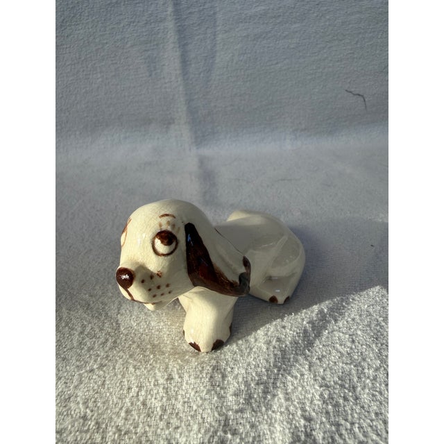 Porcelain Cute Little Puppy. Has freckles.