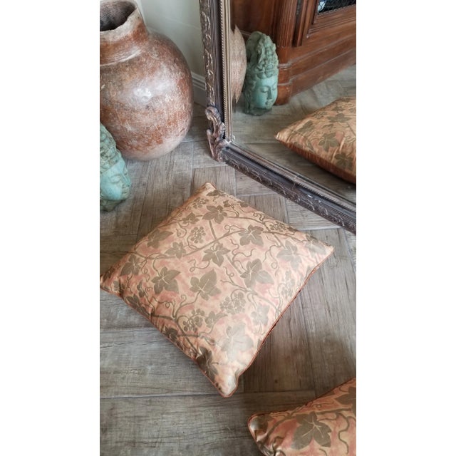 Contemporary Fortuny Fabric Pillows- a Pair For Sale - Image 11 of 13
