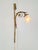Art Noveau Brass Wall Sconce Light with Flowers and Ribbons, France, 1930s For Sale - Image 12 of 18