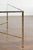 Italian Midcentury Brass Coffee Table with Glass Top and X-Form Cross Stretcher For Sale - Image 9 of 12