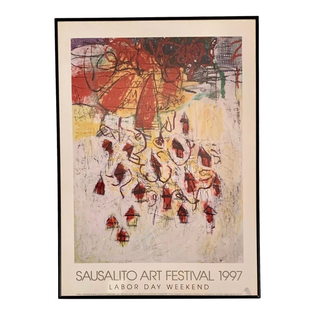1997 Sausalito Art Festival Framed Poster For Sale
