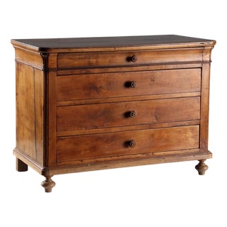 Cappuccino Chest of Drawers in Walnut For Sale