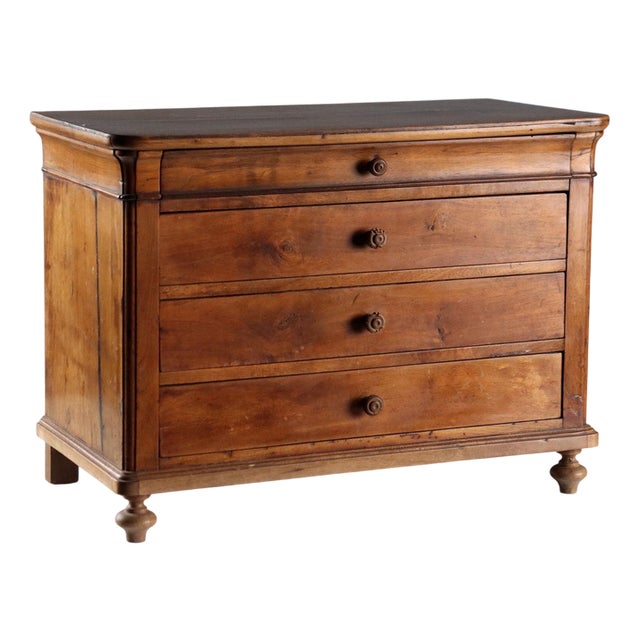 Cappuccino Chest of Drawers in Walnut For Sale