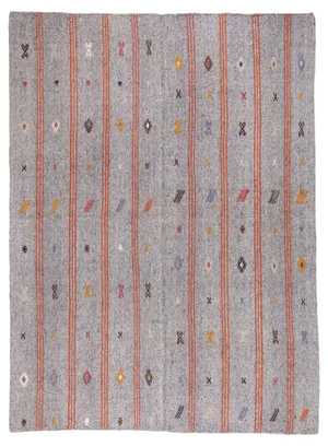 Mid-Century Handmade Tribal Pala Kelim Rug, 1960s