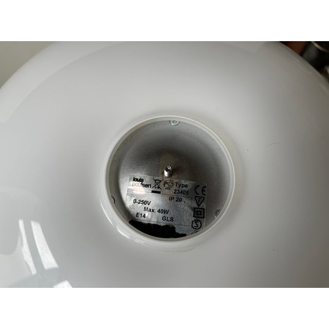 Silver Vintage PH 3/2 Table Lamp in Chrome and Opaline Glass by Poul Henningsen for Louis Poulsen, 1990s For Sale - Image 8 of 9