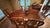 1980s Cherry Dining Table With 6 Chairs, Two Leaves & Custom Table Pads For Sale - Image 4 of 12