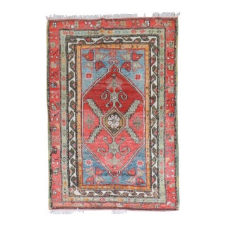 Antique Zabihi Collection Anatolian Small Rug - 3'3" x 4'10" For Sale