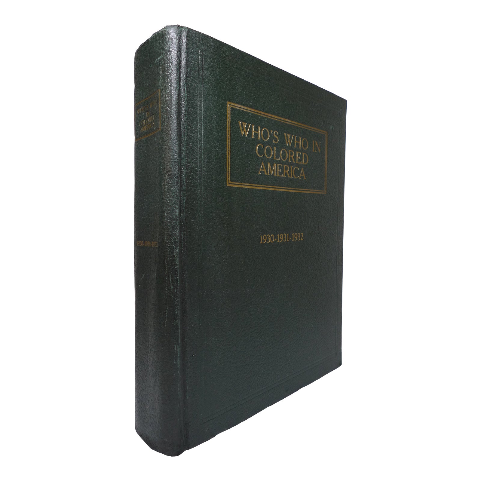 1930s Illustrated Quarto Book, Thomas Yenser's Who's Who in Colored ...