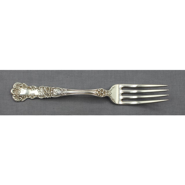 Set of five sterling silver dinner forks, Buttercup pattern by Gorham, 1900. Late 19th century Gorham mark - lion, anchor,...