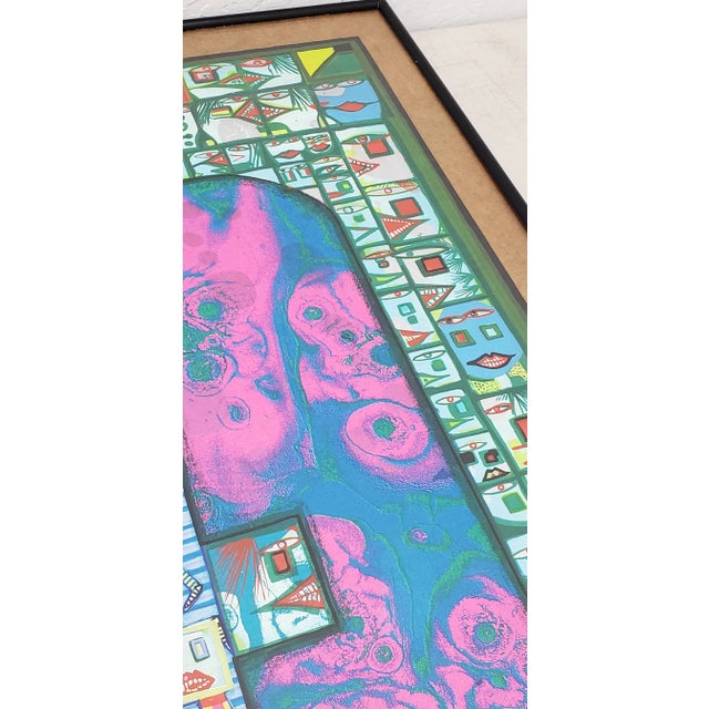 Abstract Expressionism Hundertwasser "Olympische Spiele Munchen" Lithograph Poster C.1972 For Sale - Image 3 of 13