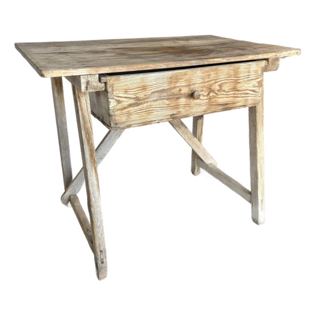 Late 19th Century Spanish Baroque Pine Side Table For Sale