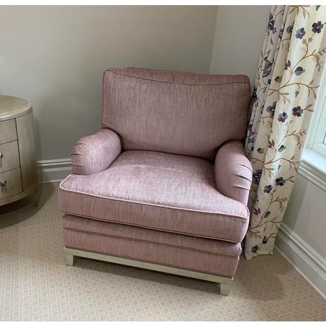 The Allegro Loose Back Arm Chair by Kravet is a super comfortable chair to curl up in. There is plenty of space if you...