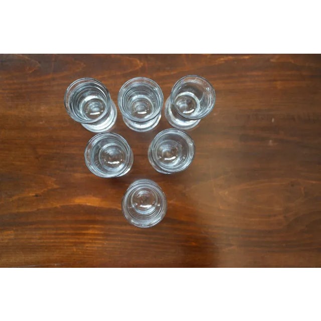 Low Crystal Liqueur Glasses, 1970, Set of 6 For Sale - Image 3 of 6