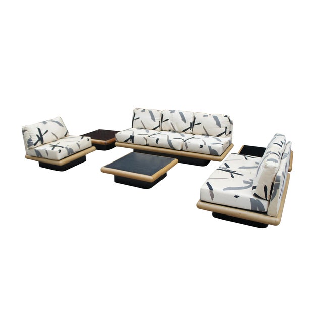 Mid-Century Modern Mid Century Modern Milo Baughman Thayer Coggin Platform Sofas & Coffee Tables For Sale - Image 3 of 18