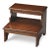 Traditional Melrose Step Stool, Medium Brown For Sale - Image 3 of 3