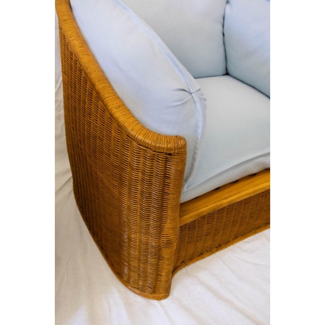 Woven Wicker Armchairs attributed to Vivai Del Sud, 1970s, Set of 2 For Sale - Image 9 of 10