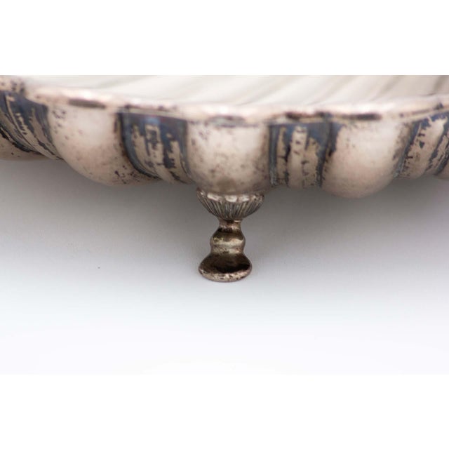 Shell-Shaped Silver Fruit Bowl For Sale - Image 3 of 5