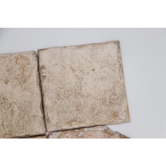 18th Century Set of Four Rococo Baroques Tiles, Portuguese For Sale - Image 9 of 11