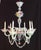 Blue 19th Century Murano Chandelier with Six Lights from Manifattura Di Murano For Sale - Image 8 of 8