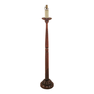Antique Mahogany Floor Lamp, u.s.a. Circa 1900