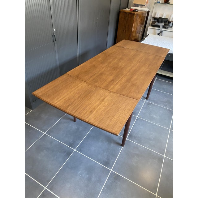 Scandinavian Extendable Teak Table by Johannes Andersen for Samcom, Denmark, 1960s For Sale - Image 18 of 18
