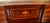 Traditional 1900s Antique Federal Style Inlaid Mahogany Writing Desk With Leather Top & Gallery Birmingham Desk For Sale - Image 3 of 18