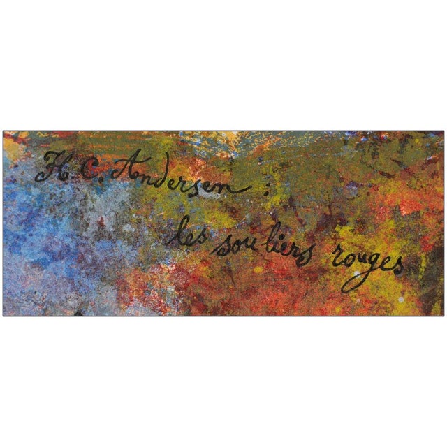 Late 20th Century Late 20th Century Le Souliers Rouges, Theo Tobiasse For Sale - Image 5 of 9