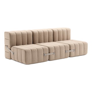 Curt Modular Set - Flexible 3-Seater - Dama - 0029 (Beige / Grey) by Ambivalenz, Set of 6 For Sale