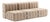 Curt Modular Set - Flexible 3-Seater - Dama - 0029 (Beige / Grey) by Ambivalenz, Set of 6 For Sale
