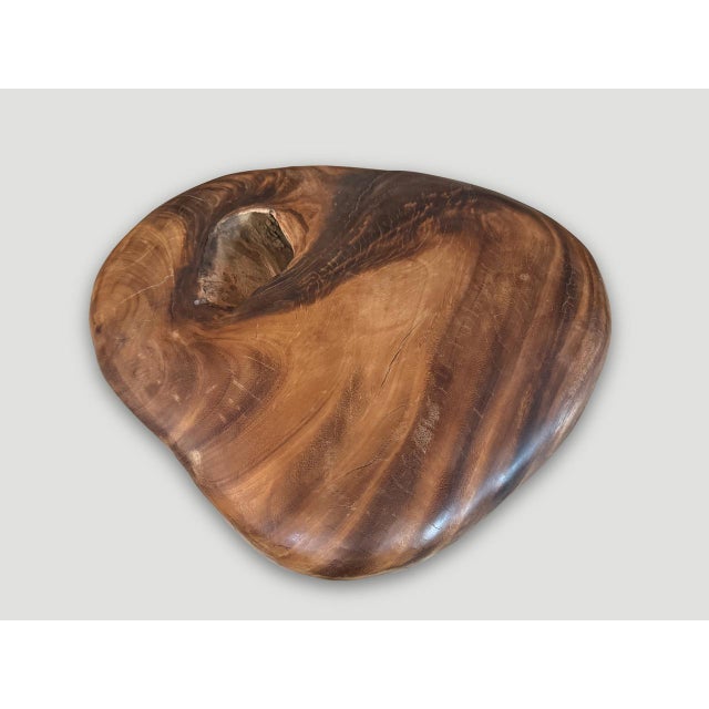 Andrianna Shamaris Hand Carved Wood Heart For Sale - Image 4 of 5