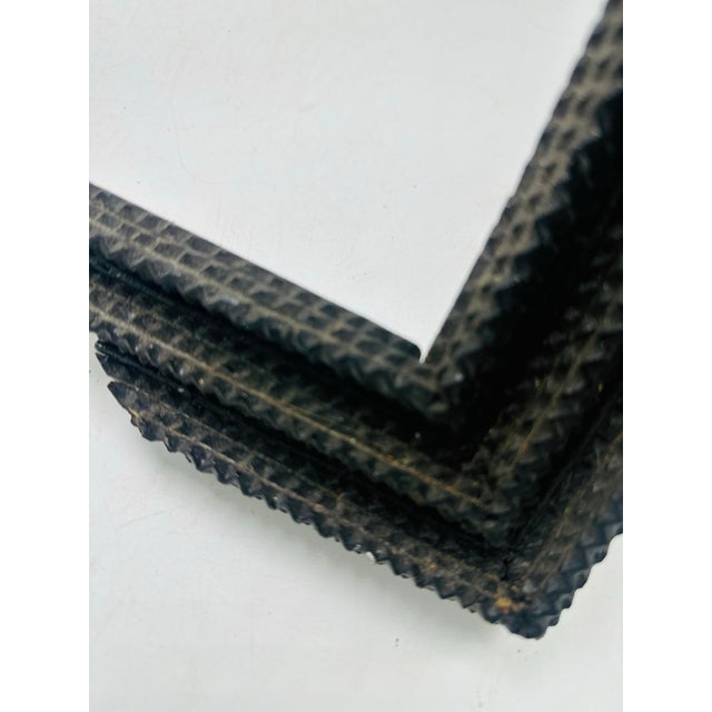 Antique Hand Made Tramp Art Frame For Sale - Image 4 of 5