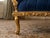 1940 French Artisan Louis XVI Gold Blue Beech Settee For Sale - Image 15 of 17