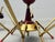 Sputnik Ceiling Light with Brass Frame and Opal Glass, 1950s For Sale - Image 11 of 13